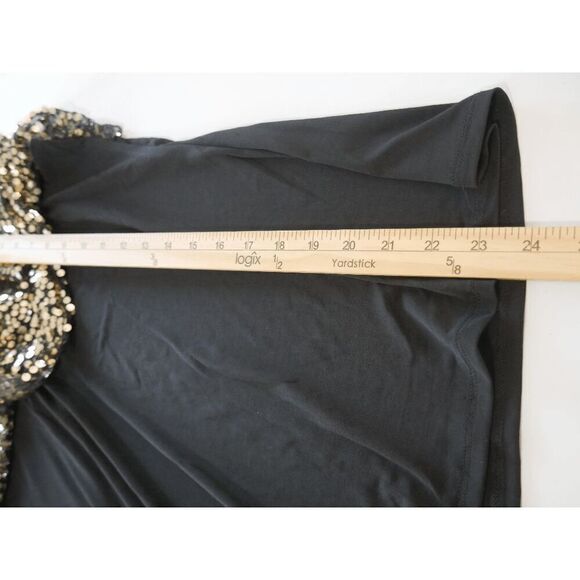 NY COLLECTION Women's Petite Sequin-Front Poncho Top Size PL - Picture 6 of 7